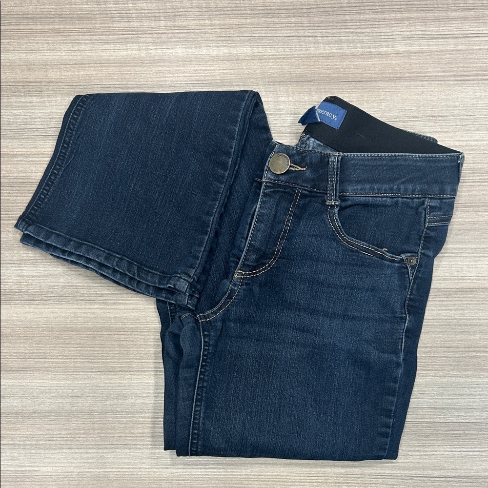Democracy Womens Dark Blue Jeans